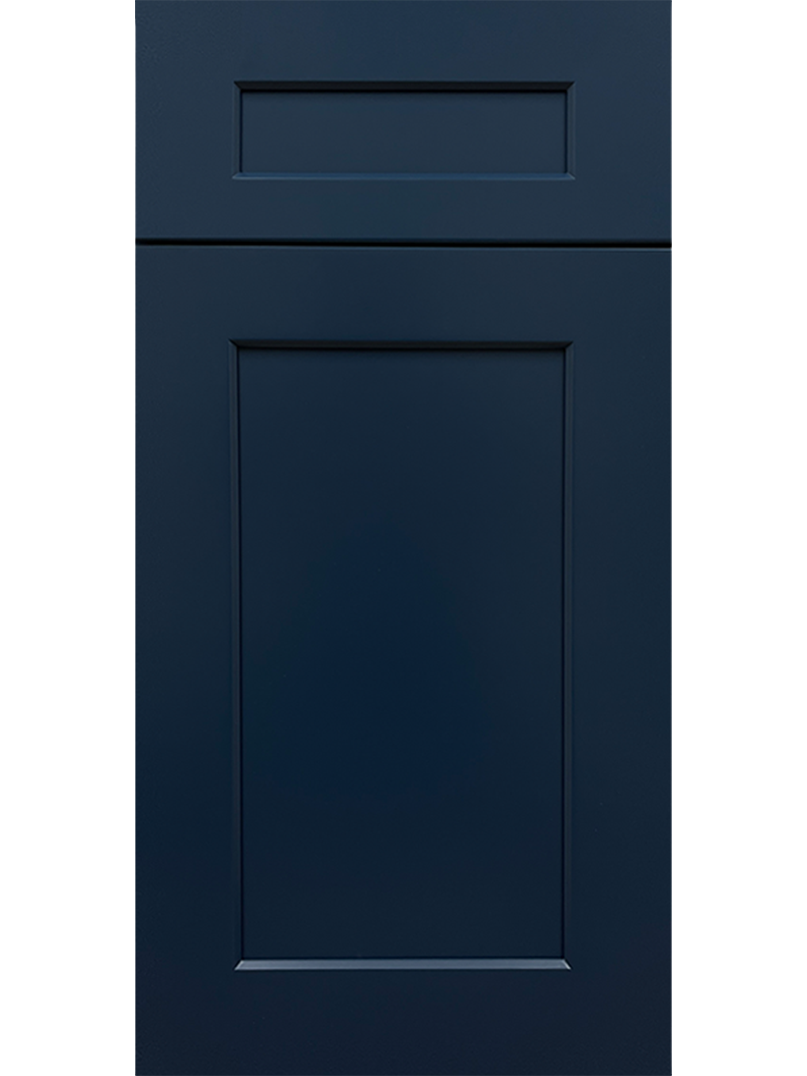 Shaker Navy Door Closeup.
