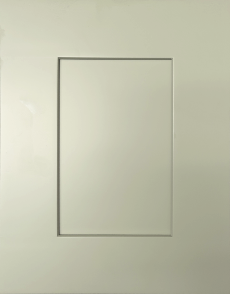 Closeup picture of the Maple Green cabinet door.