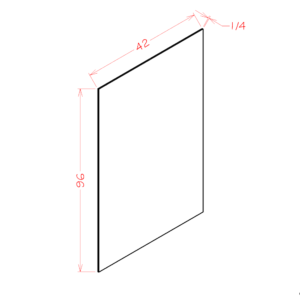FPV4296 Torrance White Finish Back Panel