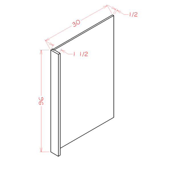 REPVKIT Torrance White Refrigerator End Panel Kit