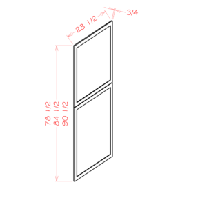 TDEP2496 Torrance White Tall Decorative End Panel