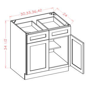 B42 Torrance White Base Cabinet
