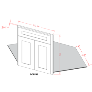 DCFF42 Torrance White Diagonal Corner Sink Base *KIT*