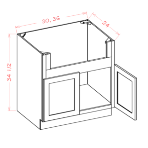 FSB36 Torrance White Farm Sink Base Cabinet