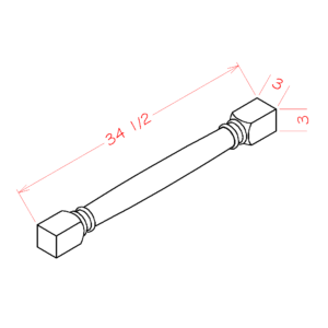 CLDL Torrance White Classic Decorative Leg