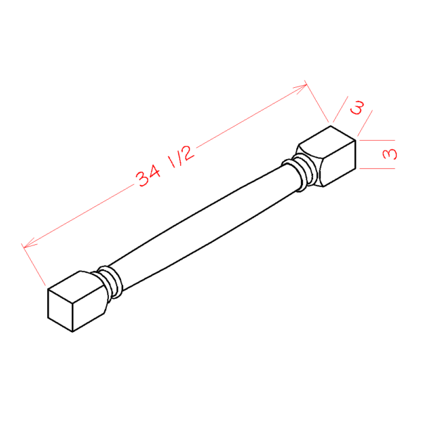 CLDL Torrance White Classic Decorative Leg