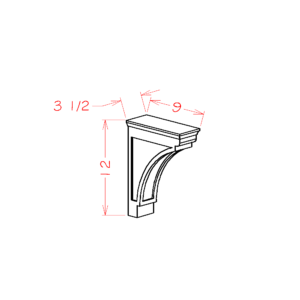 MCB Torrance White Modern Corbel
