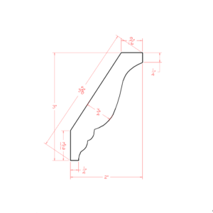 DCM Torrance White Torrance White Decorative Crown Moulding
