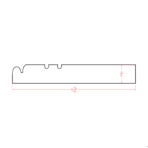 FBM Torrance White Furniture Base Molding