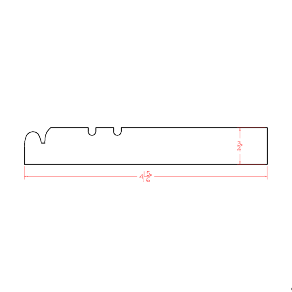 FBM Torrance White Furniture Base Molding