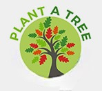 A badge showing a tree and text on top which reads "Plant a tree".
