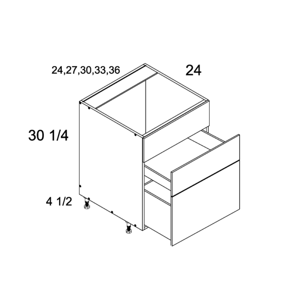 RB3DB36 Torino White Pine Range Cabinet