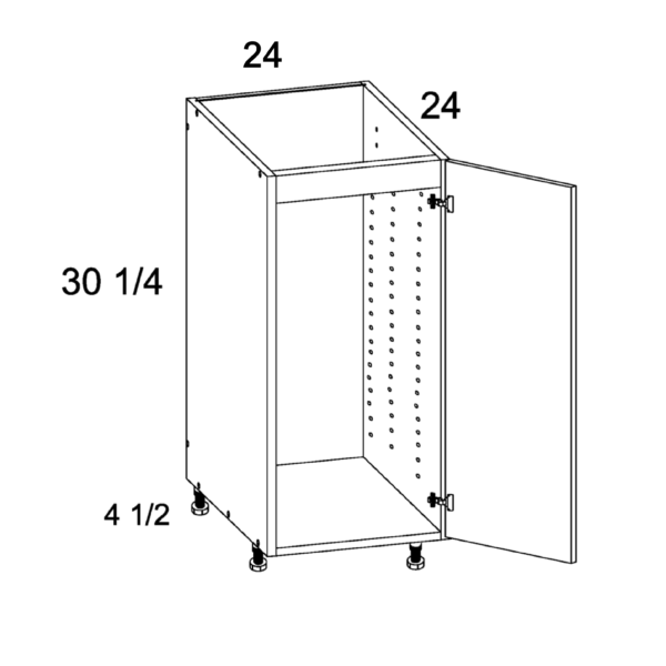 SB24SFH Torino White Pine Full Height Sink Base Cabinet