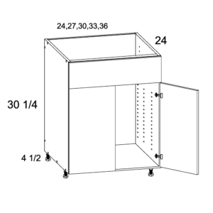 SB36 Torino White Pine Sink Base Cabinet