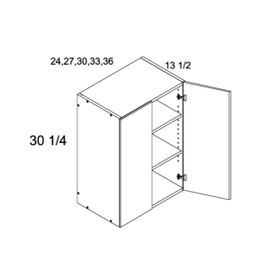 W3630 Torino White Pine Wall Cabinet