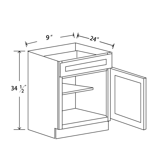 B09 Maple Honey Base Cabinet