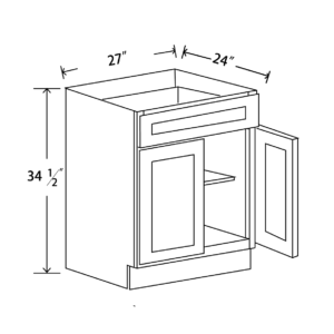 B27 Maple Honey Base Cabinet