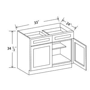 B33 Maple Honey Base Cabinet