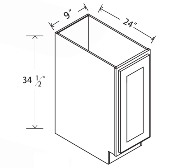 B9FH Maple Honey Full Height Base Cabinet