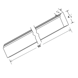 BM96 Maple Honey Baseboard Molding