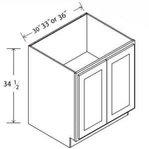 B36FH Maple Honey Full Height Base Cabinet