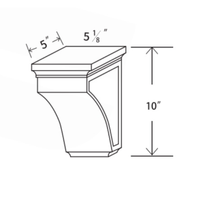 CORBEL5 Maple Honey Simple Corbel