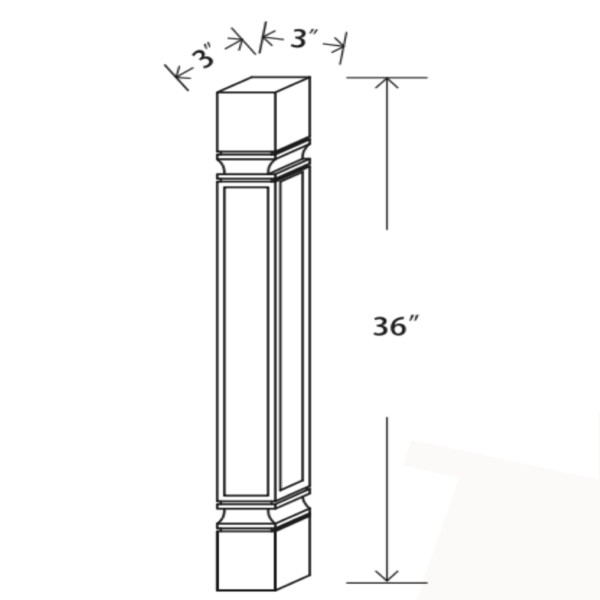 DLS3 Maple Honey Decorative Leg