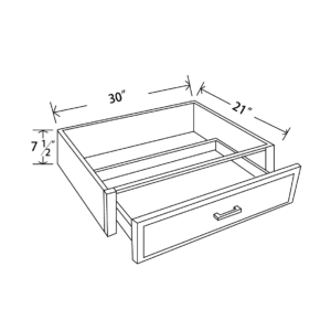 DSK30 Maple Honey Knee Drawer