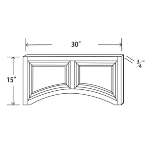 DVAL30 Maple Honey Decorative Valance