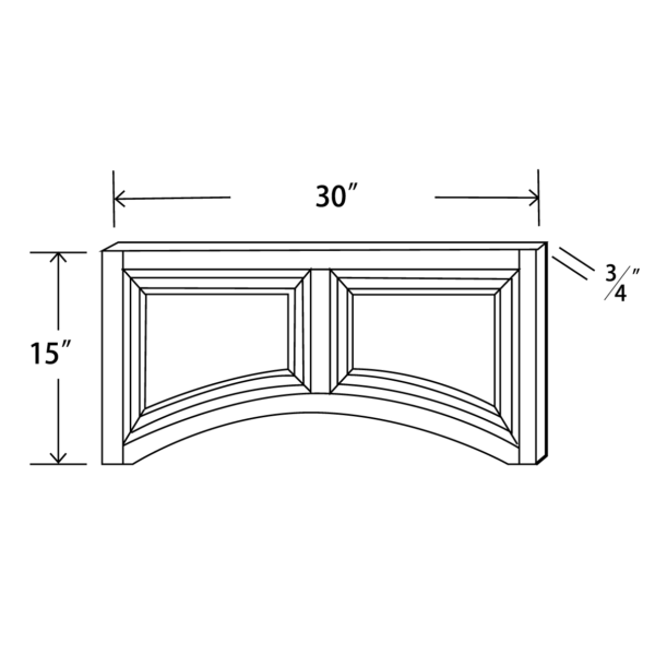 DVAL30 Maple Honey Decorative Valance
