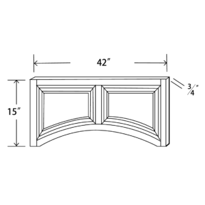 DVAL42 Maple Honey Decorative Valance