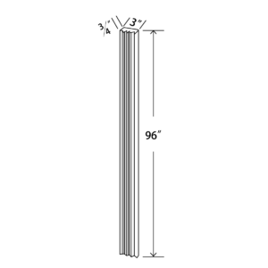 FWF396 Maple Honey Flutted Wall Filler