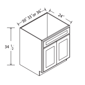SB36 Maple Honey Sink Base Cabinet