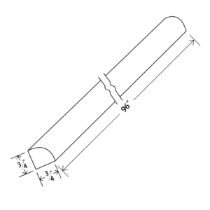 SH8 Maple Honey Shoe Moulding