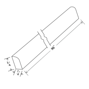 SM8 Maple Honey Scribe Moulding