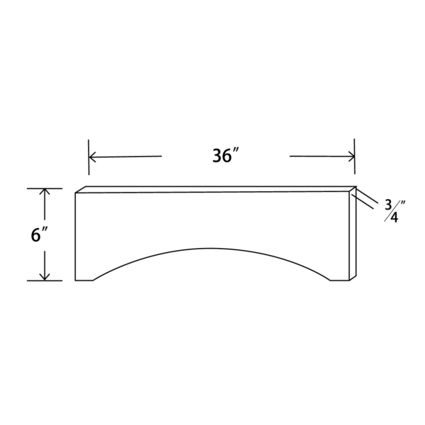 VAL36 Maple Honey Decorative Valance