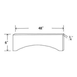 VAL48 Maple Honey Decorative Valance