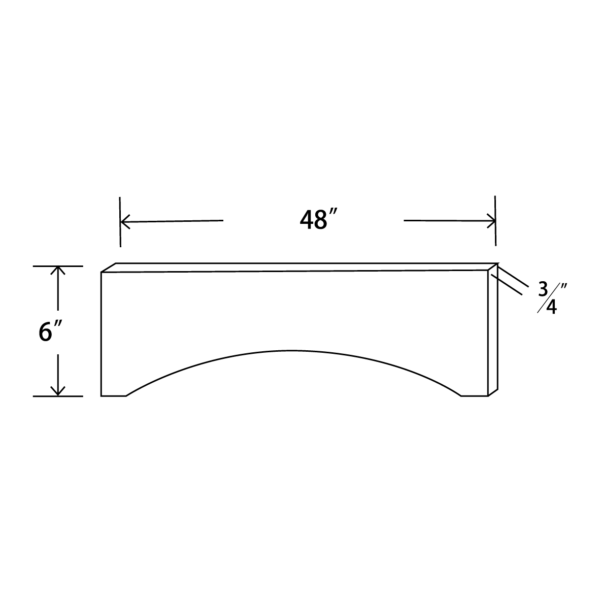 VAL48 Maple Honey Decorative Valance