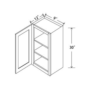 W0930 Maple Honey Wall Cabinet