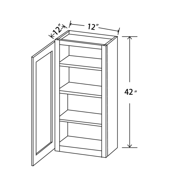 W1242 Maple Honey Wall Cabinet