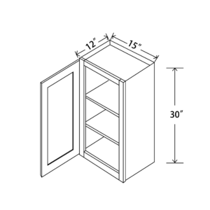 W1530 Maple Honey Wall Cabinet