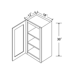 W1830 Maple Honey Wall Cabinet