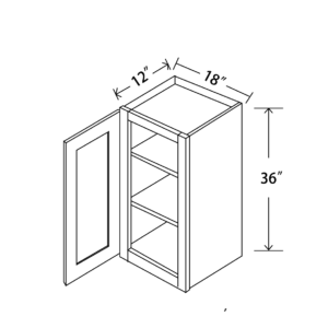 W1836 Maple Honey Wall Cabinet