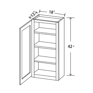 W1842 Maple Honey Wall Cabinet