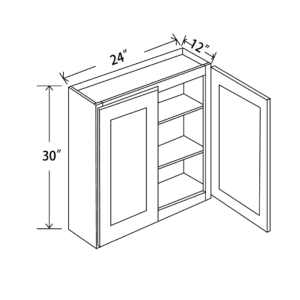 W2430 Maple Honey Wall Cabinet