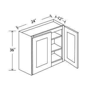 W2436 Maple Honey Wall Cabinet