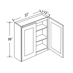 W2730 Maple Honey Wall Cabinet