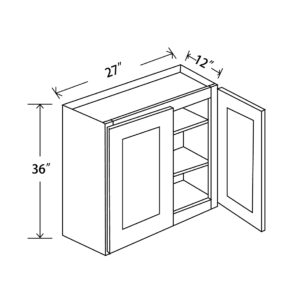 W2736 Maple Honey Wall Cabinet