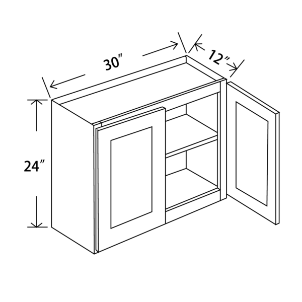 W3024 Maple Honey Wall Cabinet