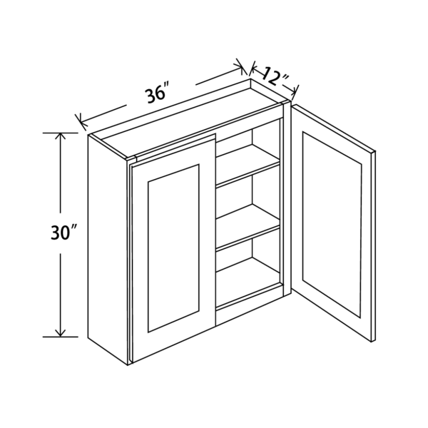 W3630 Maple Honey Wall Cabinet